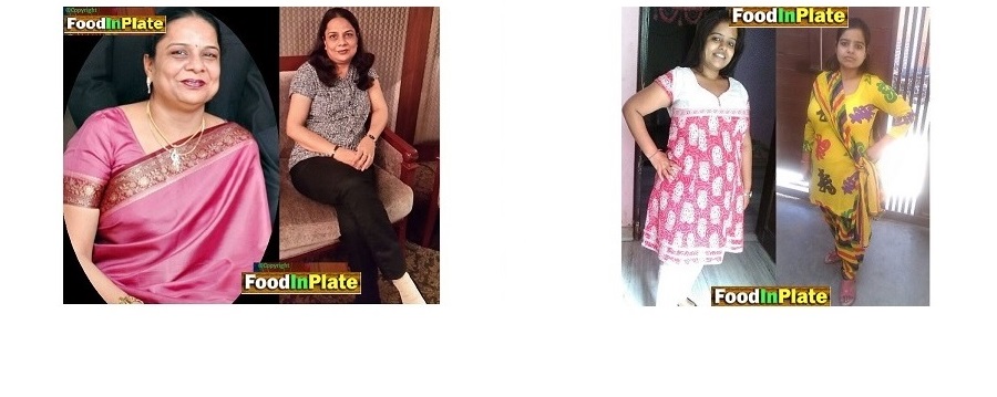 CLIENT, BEFORE AND AFTER WEIGHT LOSS   : DIETICIAN PRERNA CLINIC